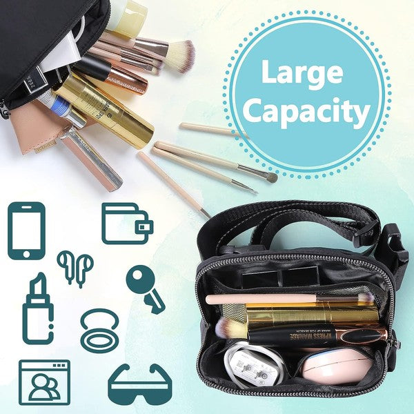 Mini Fanny Pack BLACK one by Fashion World | Fleurcouture