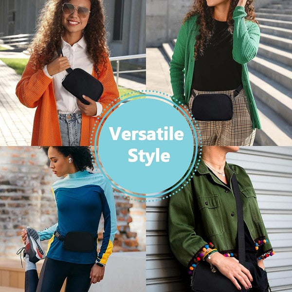 Mini Fanny Pack BLACK one by Fashion World | Fleurcouture