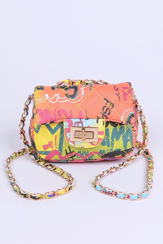 Mini Grafitti Swing Bag Multi O/S by Artini Accessories | Fleurcouture