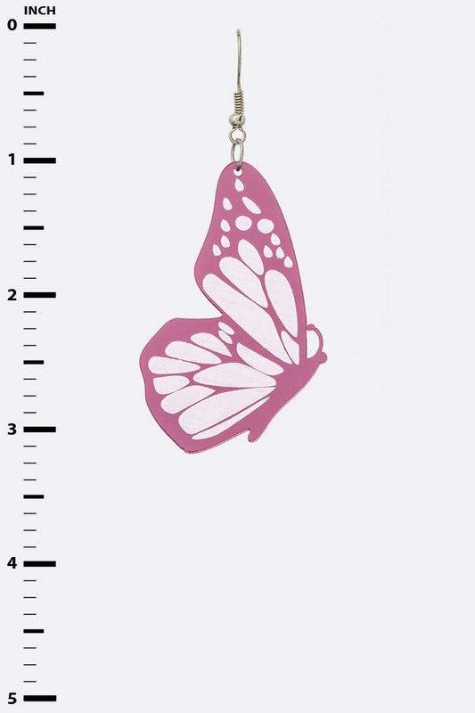 Mirror Cutout Iconic Butterfly Earrings O/S by LA Jewelry Plaza | Fleurcouture