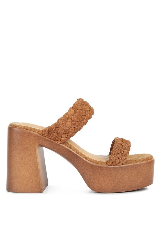 Misaki Braided Detail Chunky Sandals by Rag Company | Fleurcouture