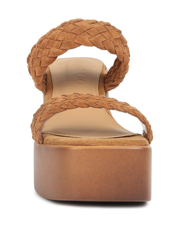 Misaki Braided Detail Chunky Sandals by Rag Company | Fleurcouture
