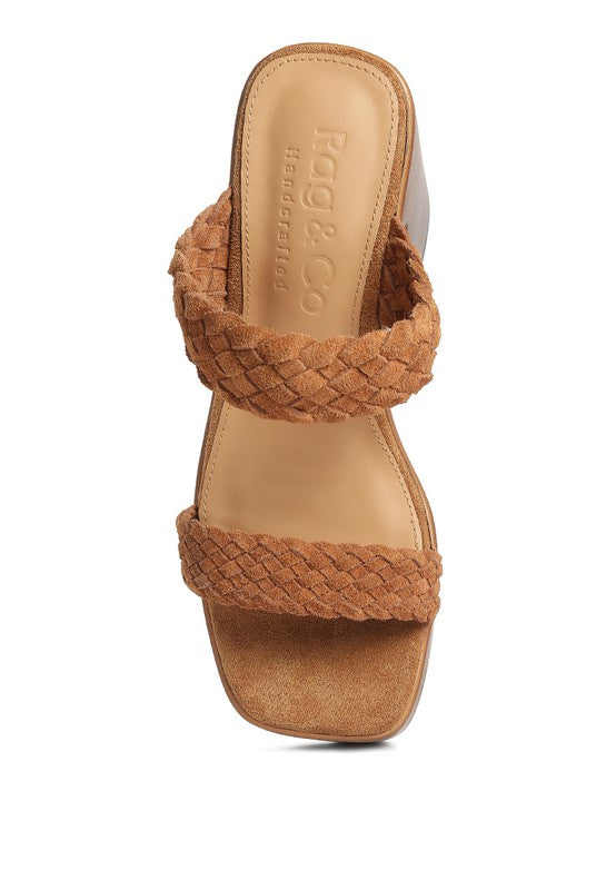 Misaki Braided Detail Chunky Sandals by Rag Company | Fleurcouture