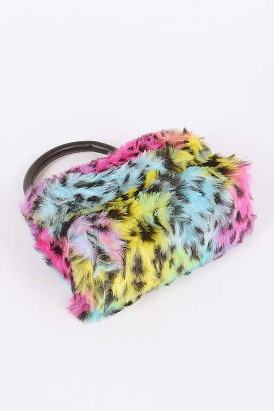 Mix Color Leopard Print Iconic Swing Bag Multi O/S by Artini Accessories | Fleurcouture