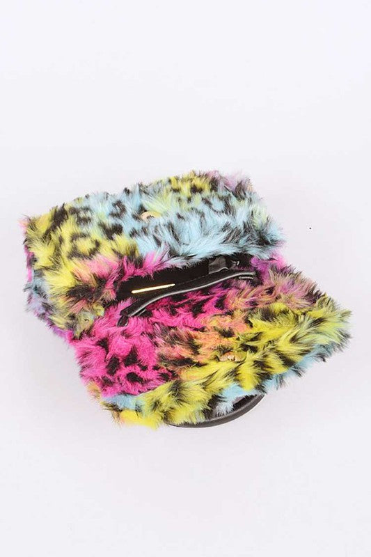 Mix Color Leopard Print Iconic Swing Bag Multi O/S by Artini Accessories | Fleurcouture