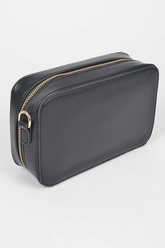 Mix Tape Iconic Crossbody Swing Bag Black O/S by Artini Accessories | Fleurcouture