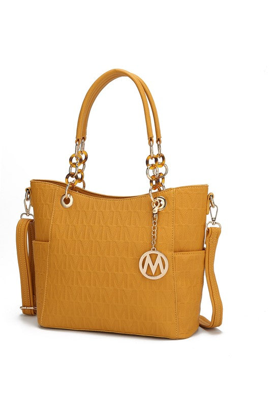MKF Collection Rylee Women Tote Bag by Mia K Mustard One Size by MKF Collection by Mia K | Fleurcouture