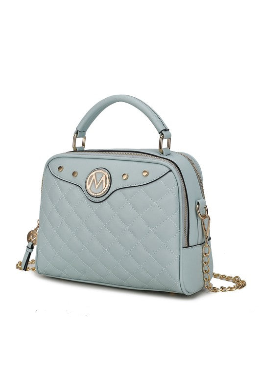 MKF Collection Samira Satchel Bag by Mia K Seafoam One Size by MKF Collection by Mia K | Fleurcouture