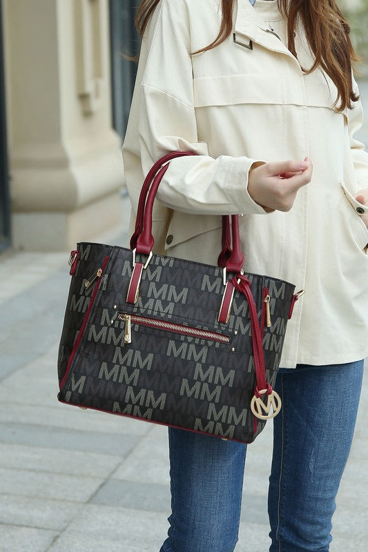 MKF Collection Siena M Signature Handbag by Mia K One Size by MKF Collection by Mia K | Fleurcouture