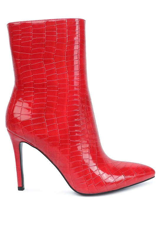 Momoa Patent Pu High Heeled Ankle Boot by Rag Company | Fleurcouture