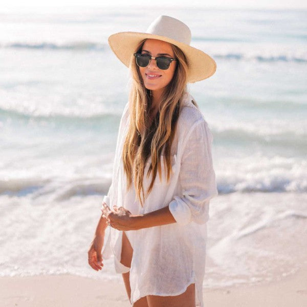 Morelia Swimsuit Cover Up White OS by ClaudiaG Collection | Fleurcouture