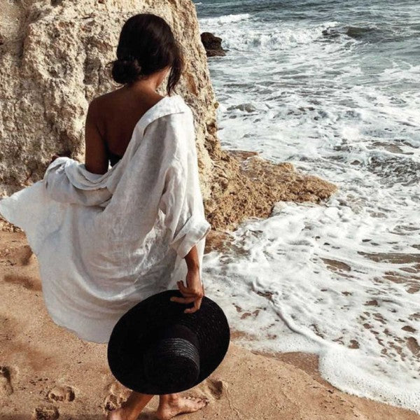 Morelia Swimsuit Cover Up White OS by ClaudiaG Collection | Fleurcouture