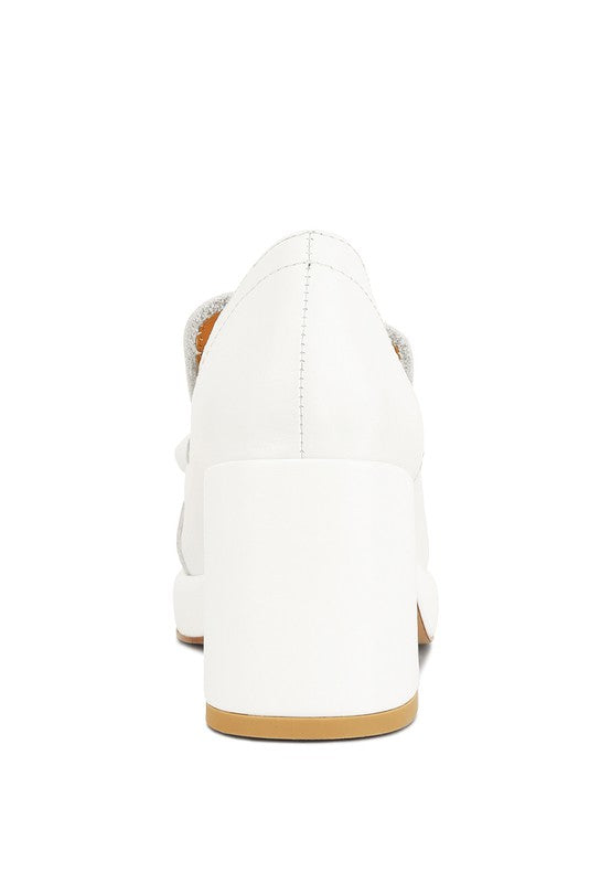 Morgan Metallic Embellishment Platform Loafers by Rag Company | Fleurcouture