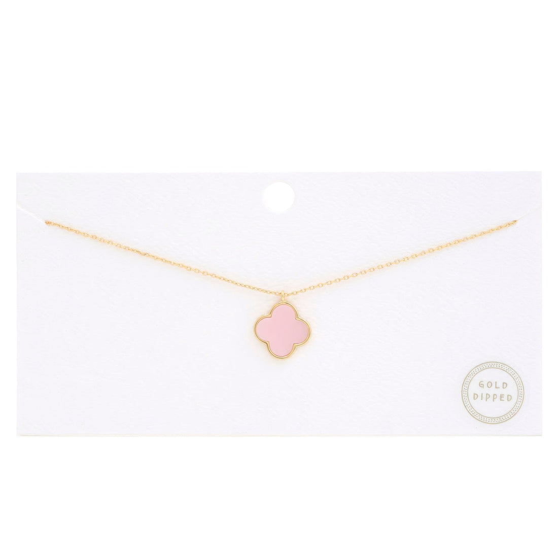 Moroccan Shape Fresh Water Pearl Charm Gold Dipped Necklace by Fleurcouture | Fleurcouture