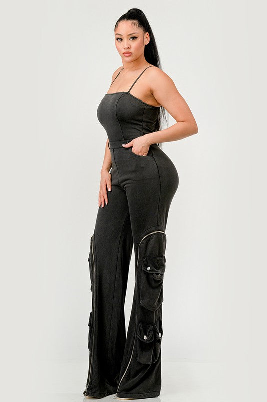 Moto Mystique Jumpsuit BLACK by Athina | Fleurcouture