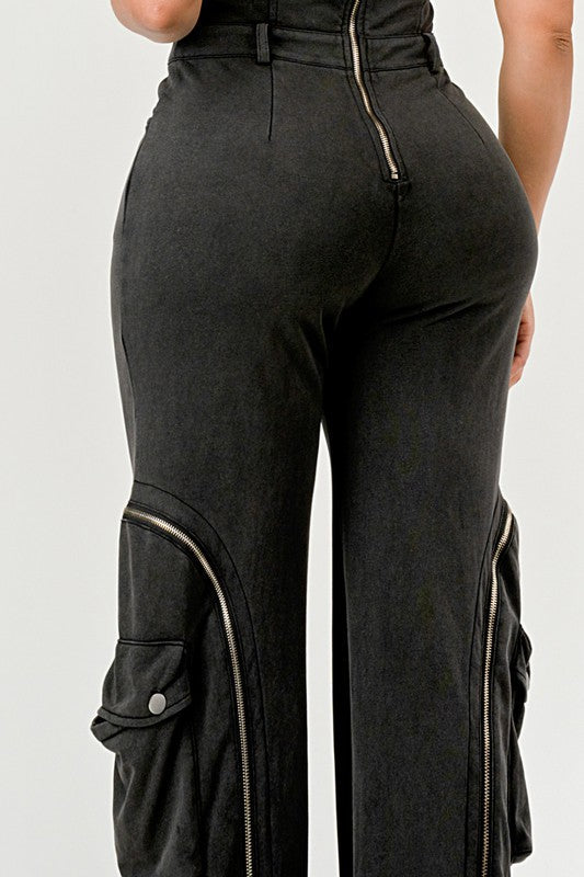 Moto Mystique Jumpsuit BLACK by Athina | Fleurcouture