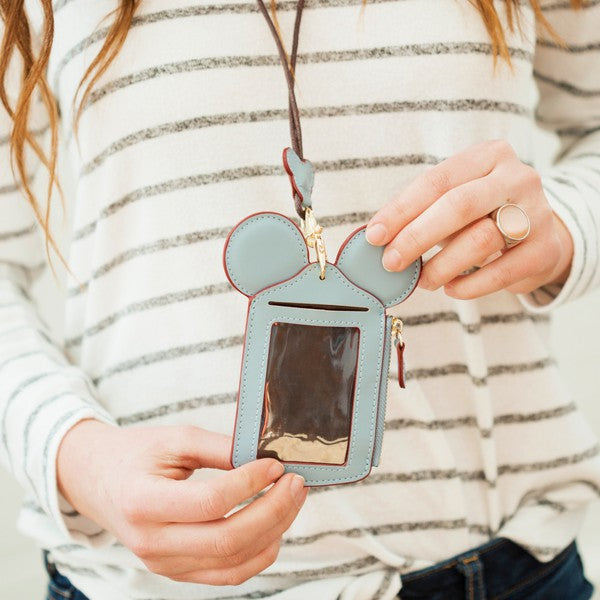 Mouse Lanyard Ticket Credit Card Holder Wallet 1 by Dani & Em | Fleurcouture