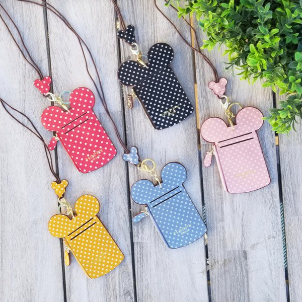 Mouse Lanyard Ticket Credit Card Holder Wallet 1 by Dani & Em | Fleurcouture