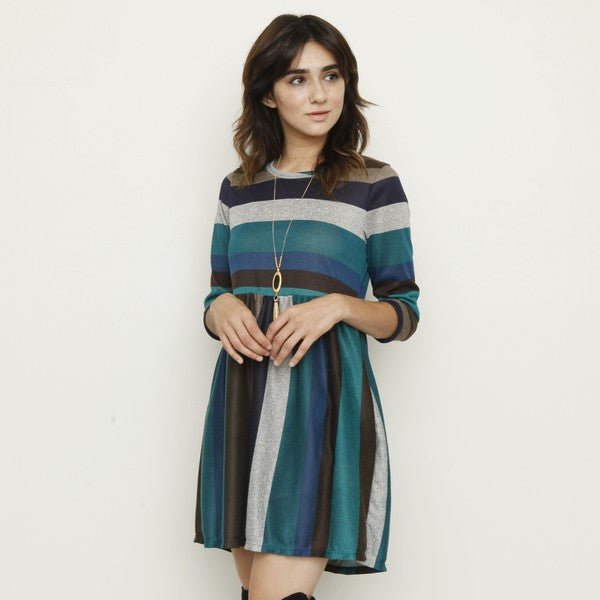 Multi Color Mini Dress by EG fashion | Fleurcouture