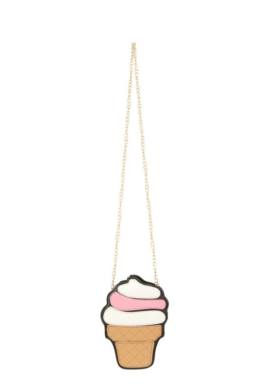 Multi Colored Ice Cream Shape Crossbody Bag MULTI OS by ICCO ACCESSORIES | Fleurcouture