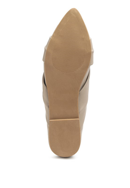 Norma Knot Detail Elasticated Ballet Flats by Rag Company | Fleurcouture