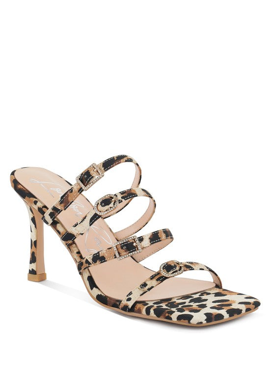 NYLE PLATFORM HEELED SANDALS Leopard 5 by Rag Company | Fleurcouture