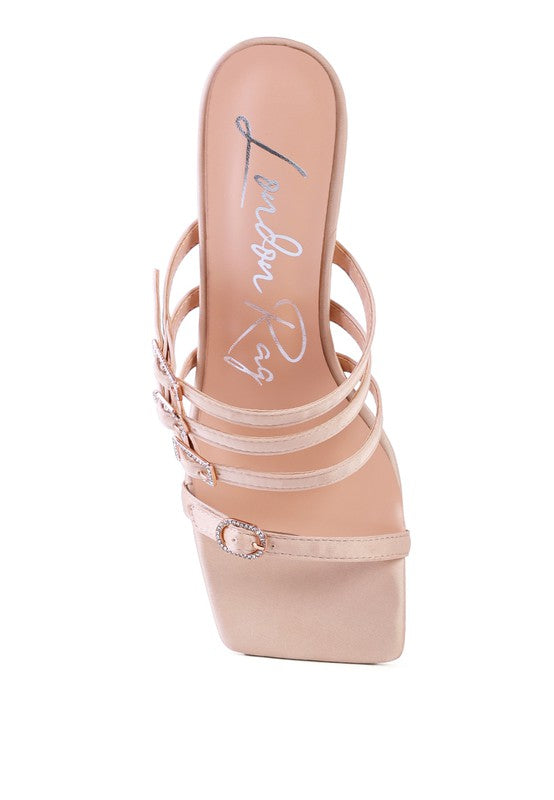 NYLE PLATFORM HEELED SANDALS by Rag Company | Fleurcouture