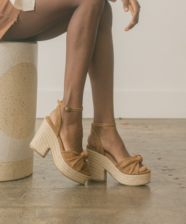 OASIS SOCIETY Mackenzie - Espadrille Wedge Sandal LATTE by Oasis Society | Fleurcouture