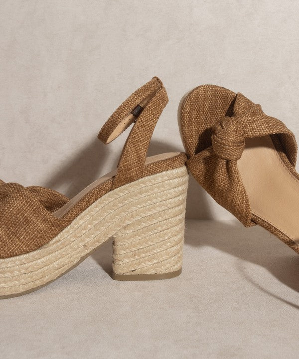 OASIS SOCIETY Mackenzie - Espadrille Wedge Sandal LATTE by Oasis Society | Fleurcouture