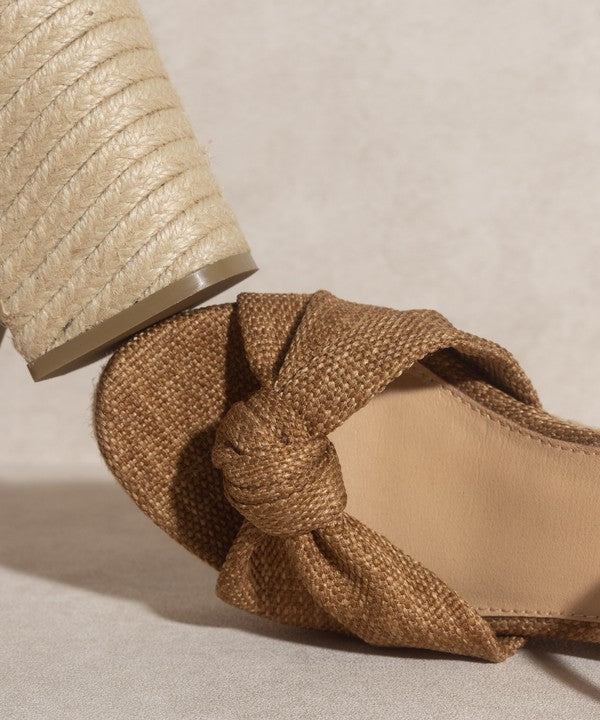 OASIS SOCIETY Mackenzie - Espadrille Wedge Sandal LATTE by Oasis Society | Fleurcouture