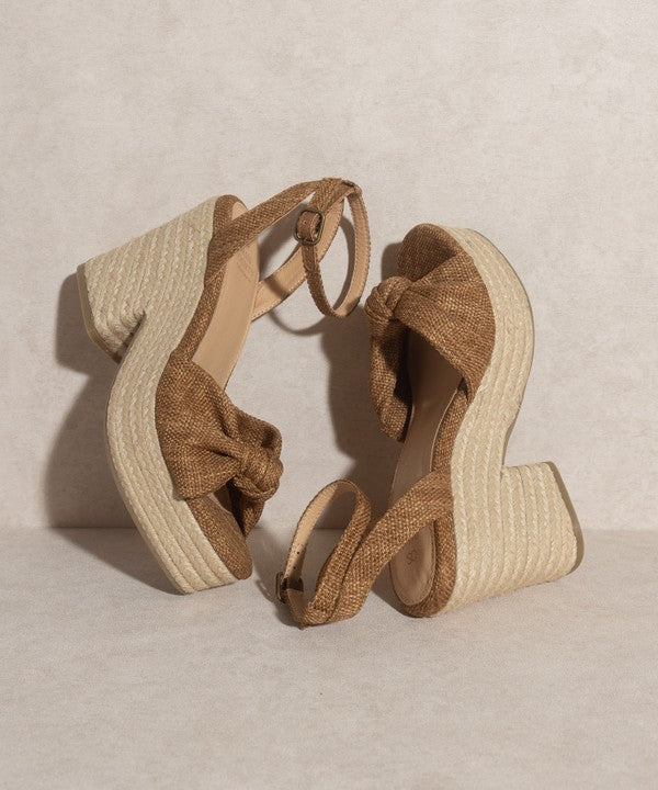 OASIS SOCIETY Mackenzie - Espadrille Wedge Sandal LATTE by Oasis Society | Fleurcouture