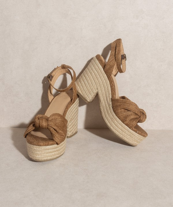 OASIS SOCIETY Mackenzie - Espadrille Wedge Sandal LATTE by Oasis Society | Fleurcouture