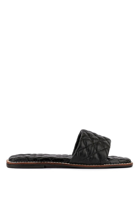 ODALTA Handcrafted Quilted Summer Flats by Rag Company | Fleurcouture
