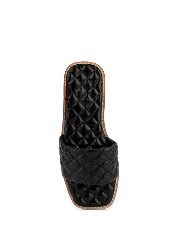 ODALTA Handcrafted Quilted Summer Flats by Rag Company | Fleurcouture