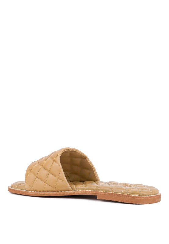 ODALTA Handcrafted Quilted Summer Flats by Rag Company | Fleurcouture