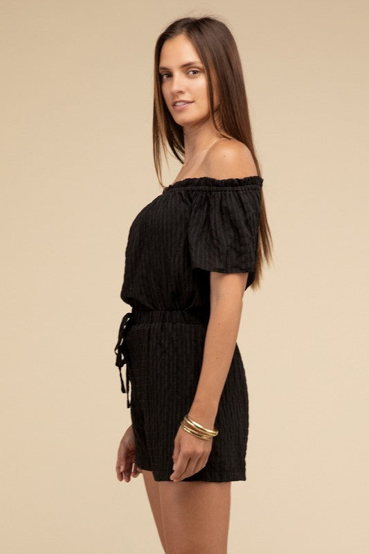 Off Shoulder Top & Shorts Pants Set by Nuvi Apparel | Fleurcouture