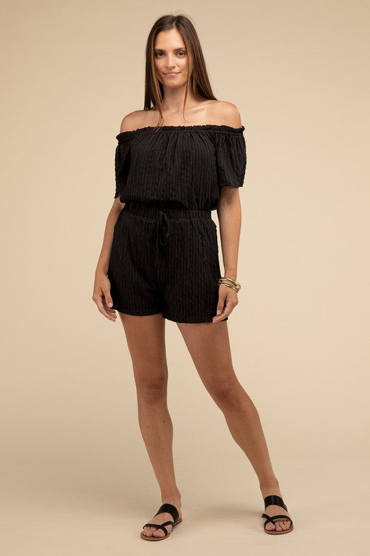 Off Shoulder Top & Shorts Pants Set by Nuvi Apparel | Fleurcouture