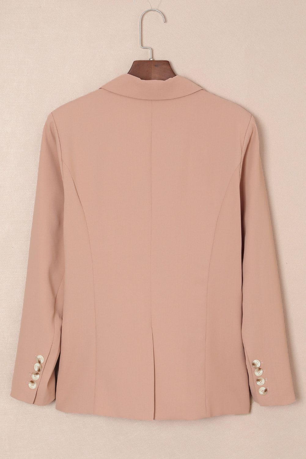 One-Button Flap Pocket Blazer by Trendsi | Fleurcouture