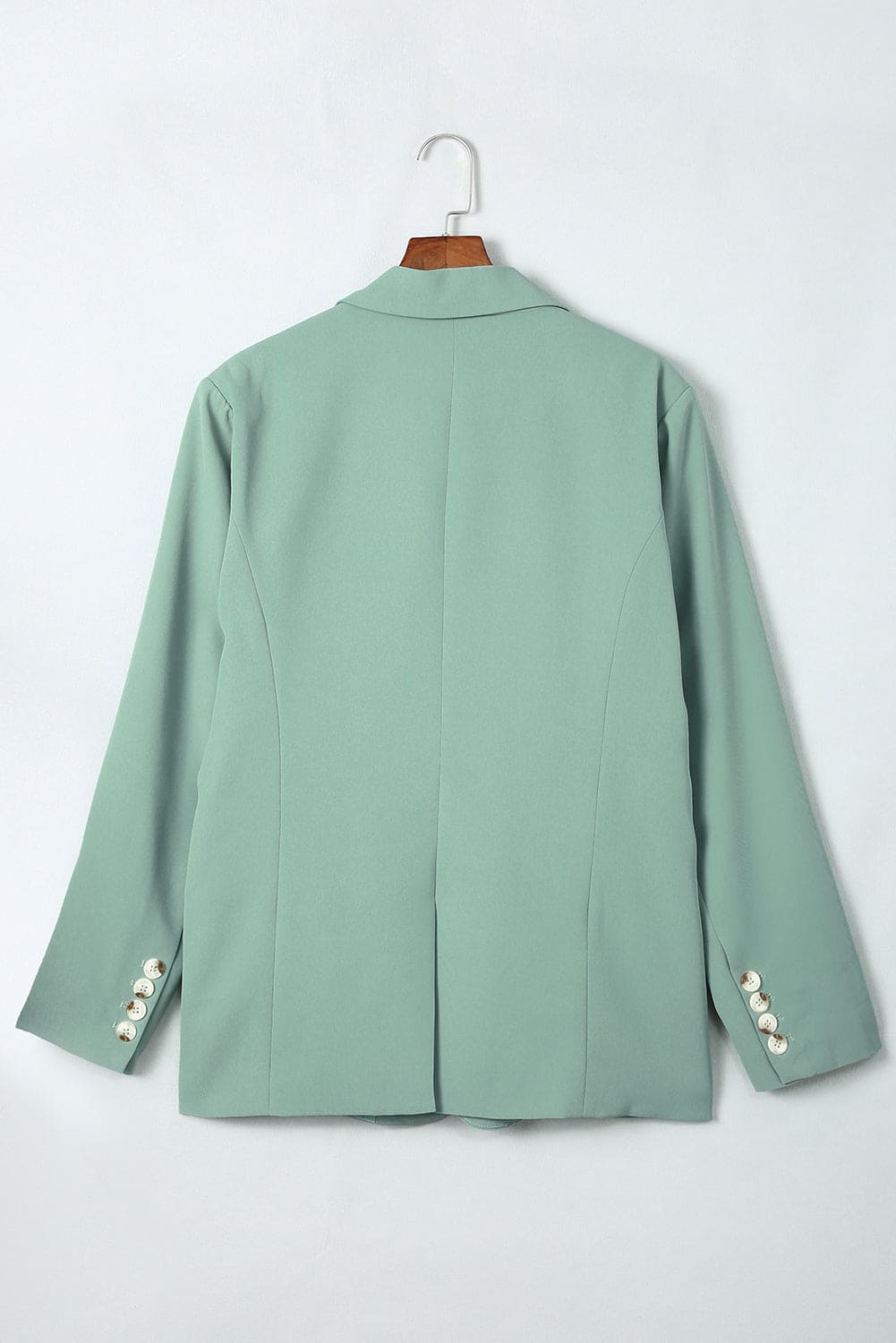 One-Button Flap Pocket Blazer by Trendsi | Fleurcouture