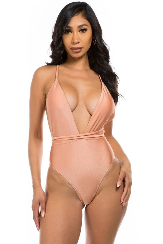 ONE-PIECE BATHING SUIT Pink S by Mermaid Swimwear | Fleurcouture