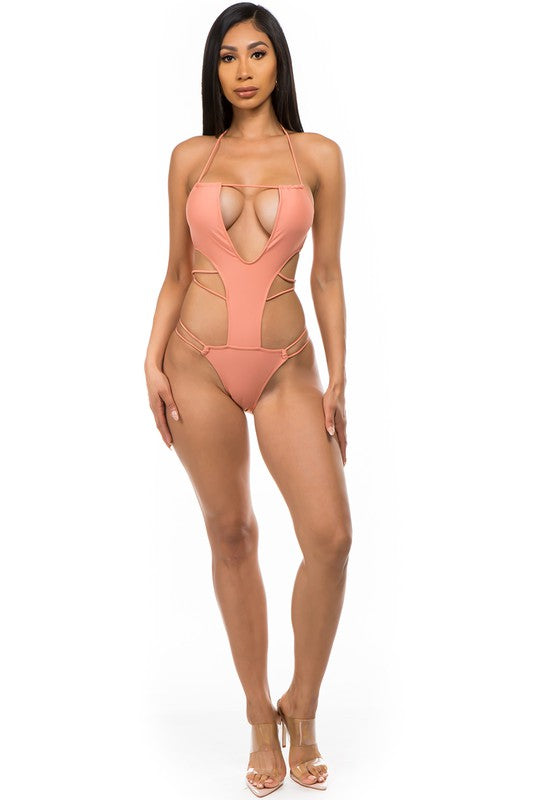 One-piece with sexy cut outs by Mermaid Swimwear | Fleurcouture