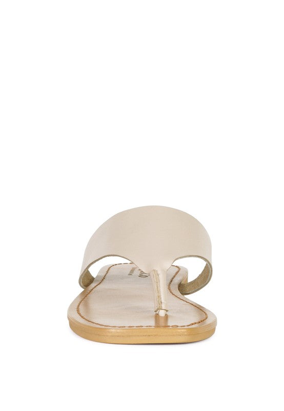 OROFER SOFT LEATHER LUXURY THONG FLATS by Rag Company | Fleurcouture