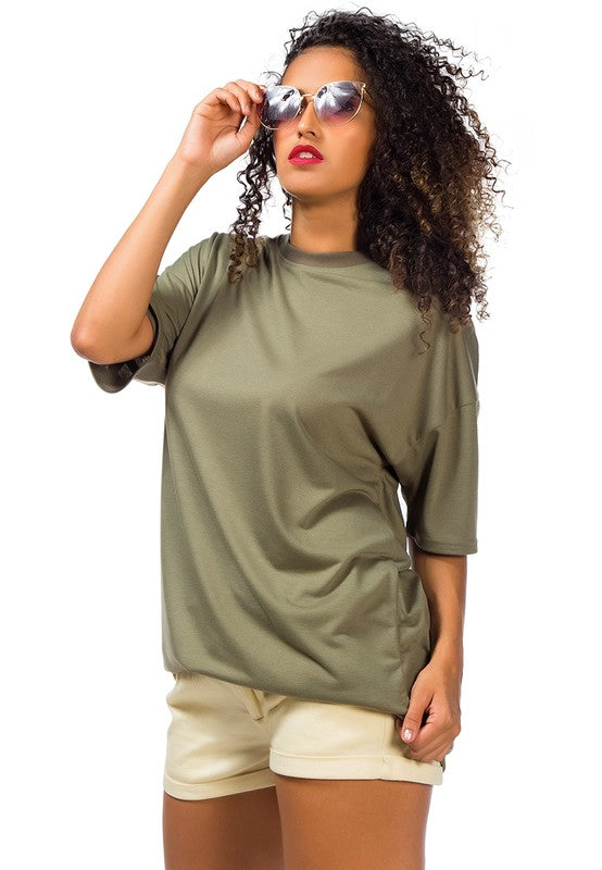 Over Sized Varsity Graphic Tee Top by Rag Company | Fleurcouture