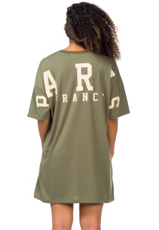 Over Sized Varsity Graphic Tee Top by Rag Company | Fleurcouture