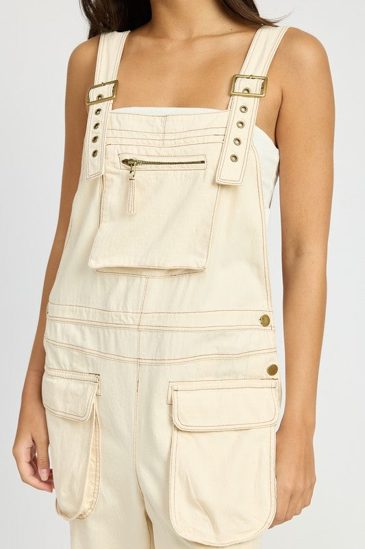 OVERSIZED CARGO OVERALLS by Emory Park | Fleurcouture