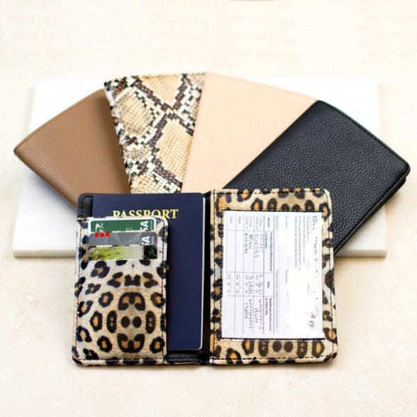 Passport and Vaccine Credit Card Wallet OneSize Accessories by Aili&
