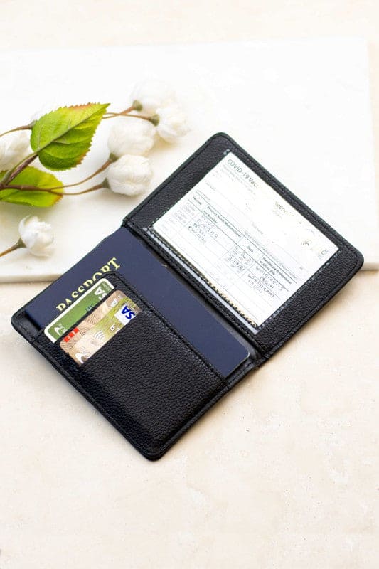 Passport and Vaccine Credit Card Wallet OneSize Accessories by Aili&
