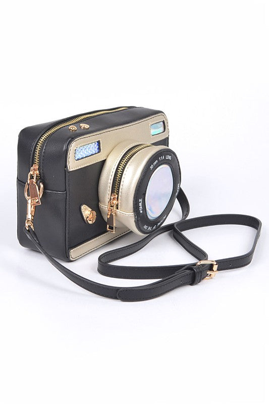 Patent Finish Top Handle Convertible Clutch Bag O/S by Artini Accessories | Fleurcouture