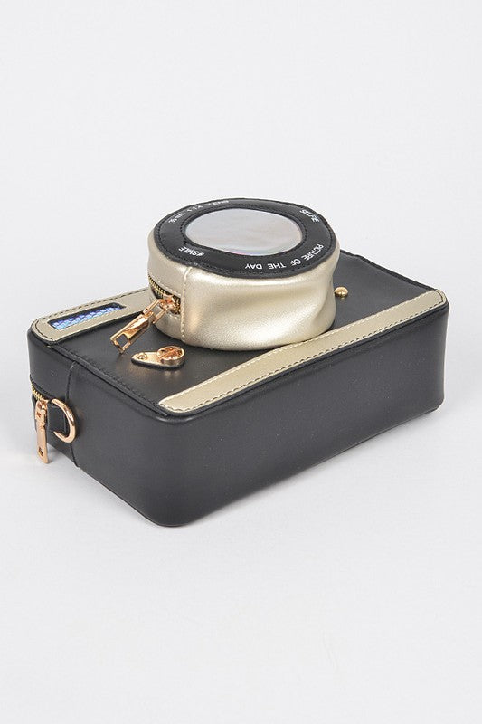 Patent Finish Top Handle Convertible Clutch Bag O/S by Artini Accessories | Fleurcouture