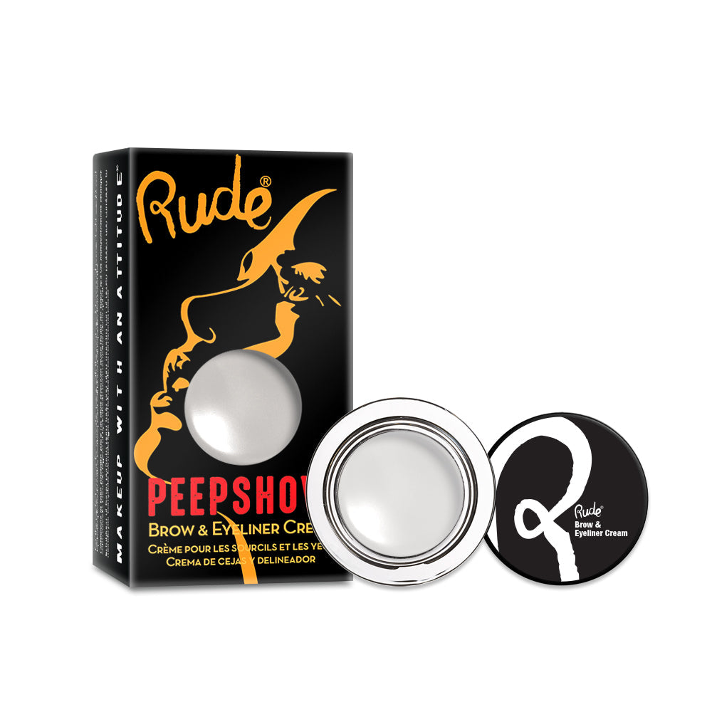 Peep Show Brow & Eyeliner Cream Acrylic SET A, 36 pcs Wholesale Set by Rude Cosmetics | Fleurcouture